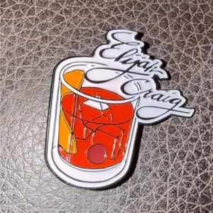 Brand New! Elijah Craig Old Fashioned Bourbon Cocktail Pin Lapel Pin